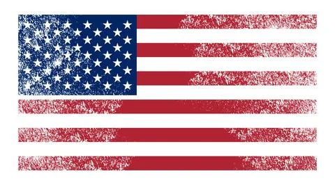 USA Vector Flag Illustration. Happy USA Independence day Illustrazione stock