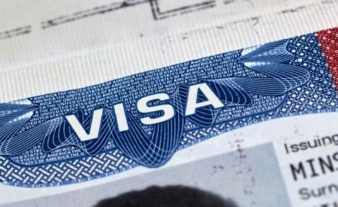 USA visitor visa Stockfoto's