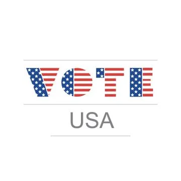USA Voting Design Concept Stock Illustration
