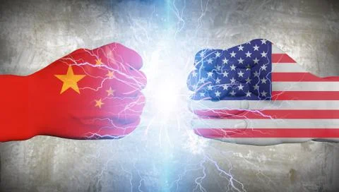 USA vs China Stock-Illustration