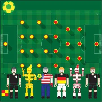 Usa vs germany Stock Illustration