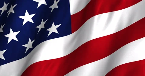 USA Waving Flag-4K Stock Footage 46599696