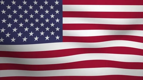 USA Waving Flag Background Animation. Looping seamless 3D animation. Motion.. Stock Footage 228805986