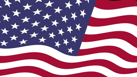  Usa Waving Flag Background Loop  Stock Footage 153702675