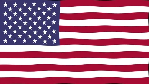 Usa Waving Flag Background Loop  Stock Footage 154041546