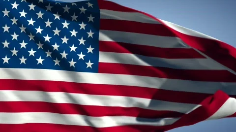 USA - Waving Flag Stock Footage 666417