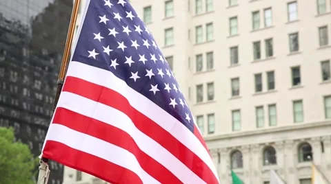 USA waving flag 스톡 동영상 50554393