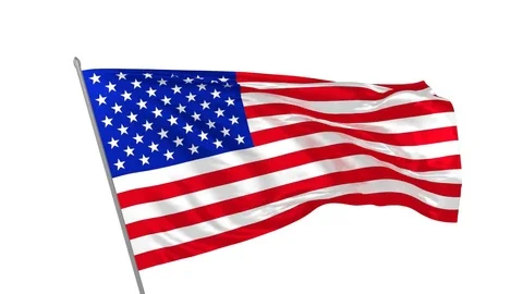 USA waving flag Stock Footage 79214345