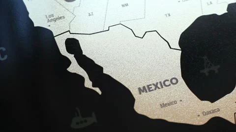 USA On World Map 8 Stock Footage 56465287