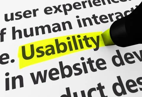 Usability Design Concept Stock Illustration