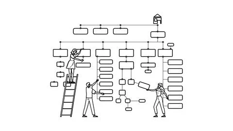 Usability information architecture website vector Stock Illustration