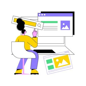 Usability testing abstract concept vector illustration. Stock Illustration