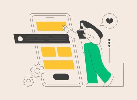 Usability testing abstract concept vector illustration. Stock Illustration