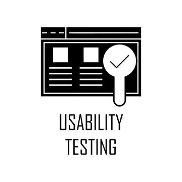 Usability testing icon. Element of Web Development for mobile concept and web Illustrazione stock