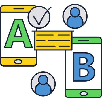 Usability testing icon vector app user interface Stock Illustration