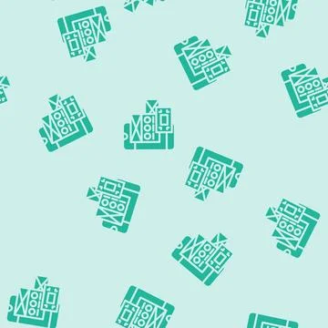Usability ux ui design glyph vector seamless pattern Stock Illustration