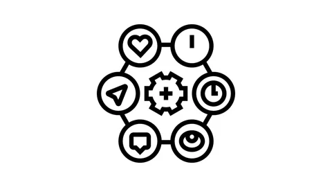Usability ux ui design line icon animation Stock Footage 326129796