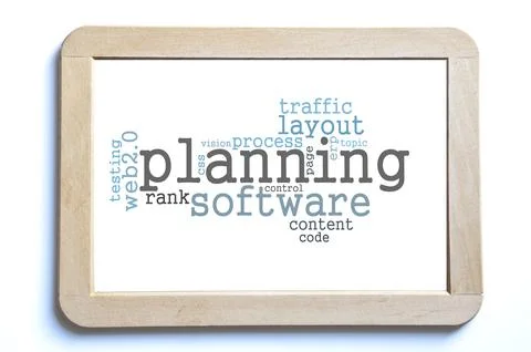 Usability word cloud Stock Photos