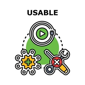 Usable software development user interface concept イラスト素材
