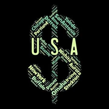  USA's cities Stock Photos