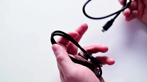 USB 3.0 and USB-C Cable for High Speed Data Transfer and Connectivity Stock Footage 342583418