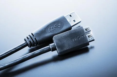 USB 3.0 Cable Foto stock