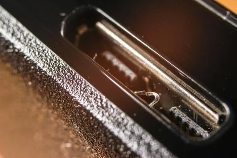 USB 3.0 connector on external hard drive Foto stock