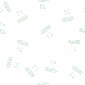 Usb 3.0 glyph seamless pattern Stock Illustration