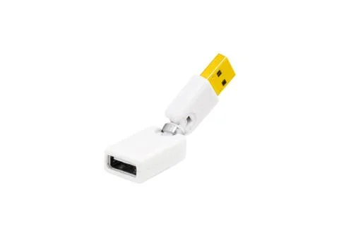 USB adapter isolated on white Stock Photos