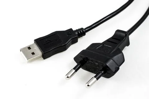 Usb and europlug Stock Photos
