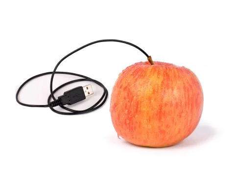 Usb apple Stockfoto's