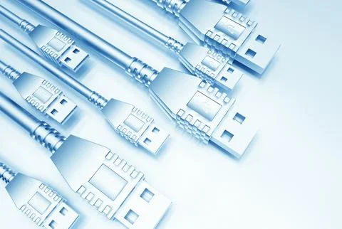 USB Background Stock Illustration