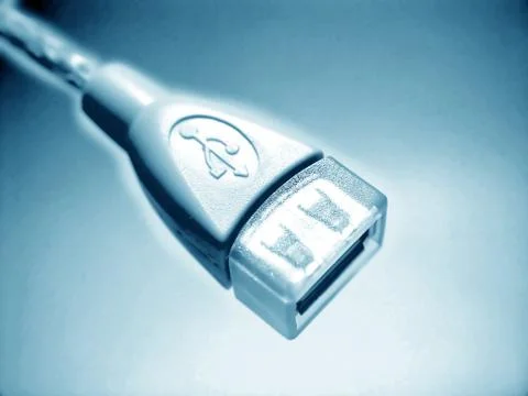 Usb blue abstract design Stock Photos