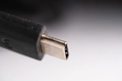 Usb C cable for data and energy Stock Photos
