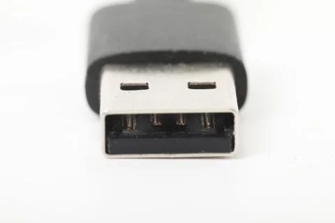 USB-C charging data cable, type male data connector Stock Photos