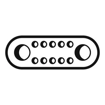 Usb c connector type technology vector icon Stock Illustration