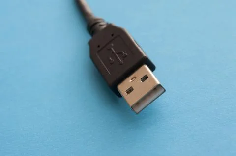 USB cable for computer connectivity Fotos Stock
