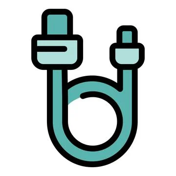 Usb cable connecting and transferring data with modern technology Stock Illustration