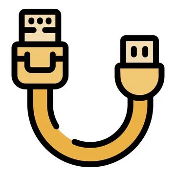 Usb cable connecting showing data transfer concept 库存插图