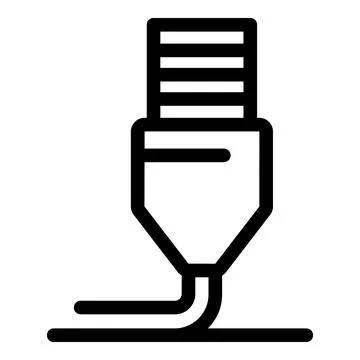 Usb cable connecting, transferring data, and charging devices Stock Illustration