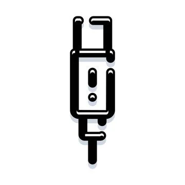 Usb cable connection charging data transfer icon Stock Illustration