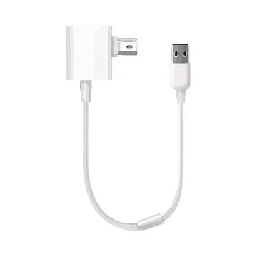 USB cable connection isolated in white illustration Stock Illustration