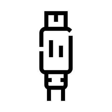 Usb cable connector for data transfer and charging イラスト素材