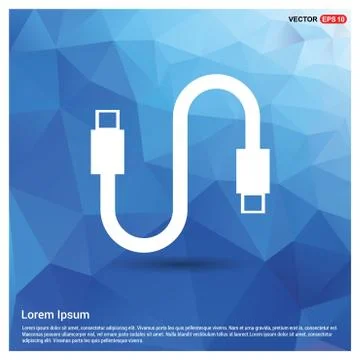 USB Cable Icon Stock Illustration
