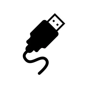 Usb cable icon vector template illustration design Stock Illustration