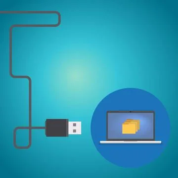 Usb cable Stock Illustration