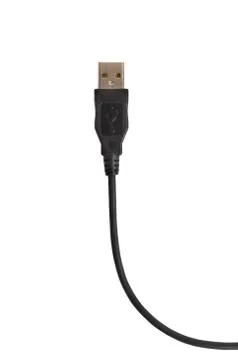 Usb cable isolated over white Stock Photos