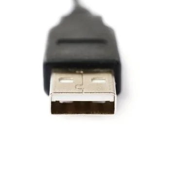 USB cable isolated over white background Stock Photos