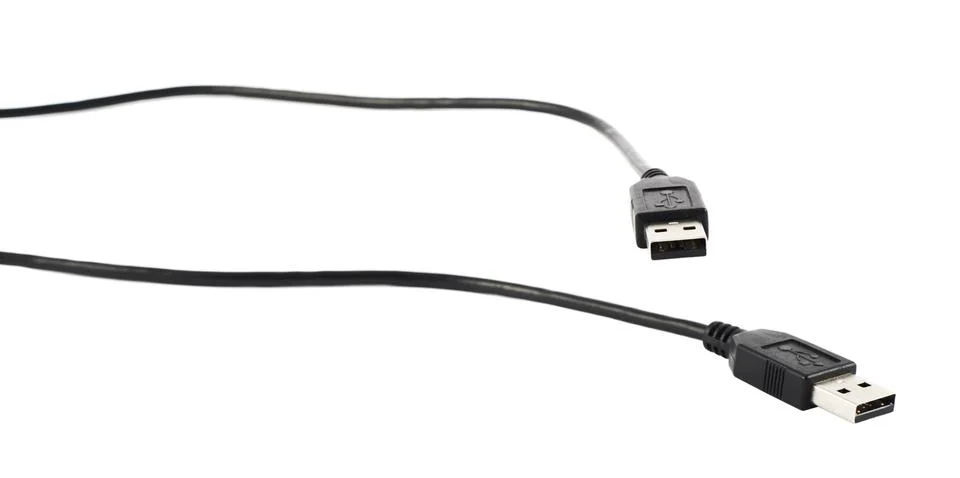 USB cable isolated Stock Photos
