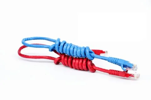 Usb cable isolated on white background Stock Photos